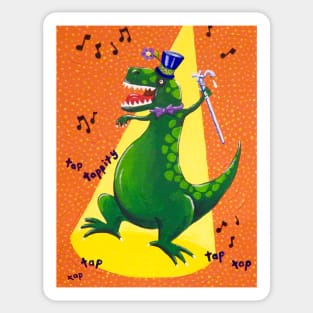 Dancing Dinosaur Sticker